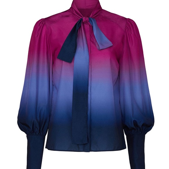 Tanya Taylor Tops - Tanya Taylor Womens Susan ombré blouse